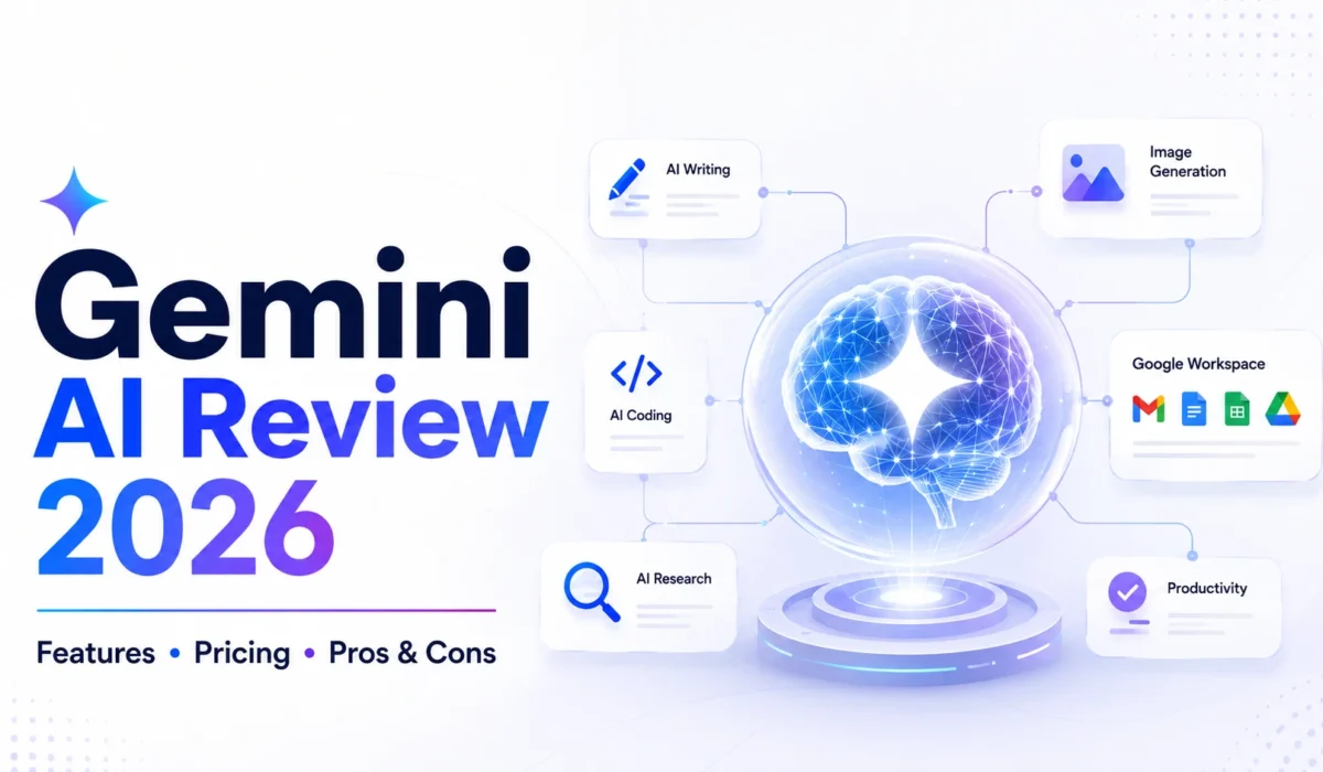 Gemini AI Review (2026): Features, Pricing, Use Cases, Pros, Cons & Alternatives