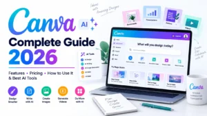Read more about the article Canva AI: Complete Guide, Features, Pricing, How to Use It & Best AI